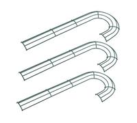 Cabilock 3 Pièces Couronne de béquilles de Noël Armature de Fil de Couronne Cadre d'artisanat Cintre de Porte Fil de Vert