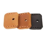 Cabilock 3 Pièces Couvre Clés Cuir Vintage Protège Clés Portables et Capuchons Identifiants pour de Voiture Accessoires Pratiques et Décoratifs Noir Marron et Camel