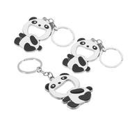 Cabilock 3 pièces Décapsuleur Porte Clés Panda Mignon Alliage Zinc Ouvre Bouteilles Pratique pour Bières et Sodas Accessoire Polyvalent pour et Usage Lot