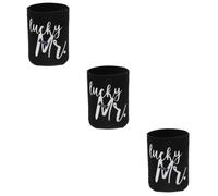 Cabilock 3 Pièces Ensemble De Verres À Vin De Fête Pot Nijobesto en Osier Manchons De Canette De Bière Réutilisables pour Boissons Canette Isolée Manchon De Canette De Bière Manchons De