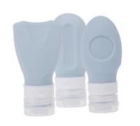 Cabilock 3 Pièces Flacon Distributeur Silicone Vide Flacon De Voyage Pour Cosmétique Et Article De Toilette Lot De Rechargeables Étanches