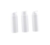 Cabilock 3 pièces Flacon Vide avec Bouchon Blanc Bouteille Simple pour Lotion Cosmétique Rangement Léger pour Voyage et Usage Quotidien