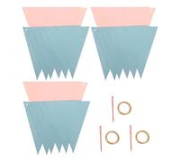 Cabilock 3 Pièces Guirlande Fanions Triangle Pailletée pour Révélation de Bannière Papier à Suspendre Rose et Bleu Décoration Fête Anniversaire Shower Classroom