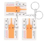 Cabilock 3 Pièces Jauge de de Roulement de Pneus Plastique de Outils de Mesure pour Évaluer Usure des Pneus Plaquettes de Frein