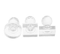 Cabilock 3 Pièces Kit de Pressage pour Fards à Paupières en Plastique Tampons Ronds et Rectangulaires, Outil de Réparation Maquillage pour Sourcils et Yeux, pour Voyages