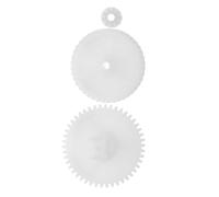Cabilock 3 Pièces Kit D'engrenages en Abs Résistant pour Moteur de Brosse Latérale Compatible Précis Blanc avec Robot Aspirateur pour Usage Quotidien