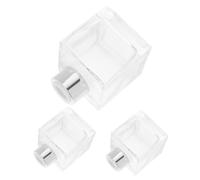 Cabilock 3 pièces Lot de Flacons Verre pour Diffuseur Dhuiles Essentielles Recharges Parfumées Flacons Rechargeables pour Maison Bureau et Salle de Bain Design Compact Couleur Aléatoire