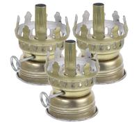 Cabilock 3 pièces Lot de Mèches pour Lampe à Pétrole Support pour Brûleur de Réparation pour Lampe à Huile Compatible Ouverture Stable et Facile à Installer pour Camping Couleur Aléatoire