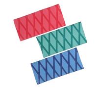 Cabilock 3 pièces Lot de Protège Manches de Couteau Silicone Thermorétractable Antidérapant Chaleur pour Cuisine Protection et Identification Colorée des Lames