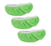 Cabilock 3 Pièces Lot de Recharges de Balai Serpillère Microfibre Vert Lavables et Réutilisables Absorption Forte Remplacement Facile pour Nettoyage des Sols à et Milieu Professionnel