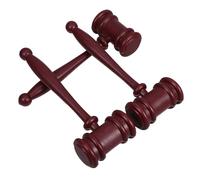 Cabilock 3 Pièces Maillet de Juge en Plastique Robuste, Accessoire de Costume Réaliste pour Halloween et Pièces Scolaires, pour Jeux de Rôle et Ventes aux Enchères