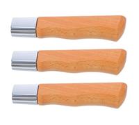 Cabilock 3 Pièces Manche En Manche De Couteau En Remplacement De Poignée De Pelle Remplacement Des Manches De Hache Hêtre Kaki