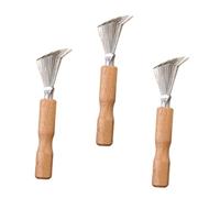 Cabilock 3 pièces Nettoyeur Brosse Cheveux Outil Pratique Soufflet Ergonomique Léger pour Nettoyage Peigne et Brosse Quotidienne