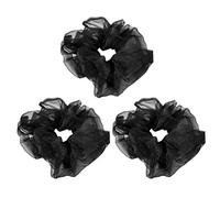 Cabilock 3 pièces Organza Hair Rings Élastiques Cheveux Mode pour Femmes Attaches Cheveux Colorées Faciles à Assortir pour Coiffure Quotidienne