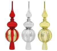 Cabilock 3 Pièces Ornement de Pointe de Sapin de Noël, Embout Vintage en | Décoration Festive à Installer Facilement, Légère et Pratique, pour Sapin, Meubles ou Autres Espaces