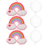 Cabilock 3 Pièces Ornement Suspendu Aquarium Flottant, Décor Décoratif | Finition Soignée en Colle Souple, Paysage Sous-marin Diy, Figurine Créative pour Animaux Aquatiques