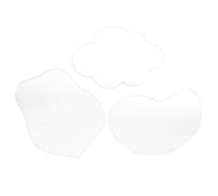 Cabilock 3 Pièces Petits Miroirs Décoratifs Nuage et Goutte, Acrylique, | Léger, Réfléchissant et Résistant aux Chocs, pour Paysage de Village de Noël et Lumières Miniatures