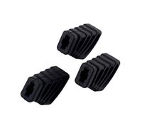 Cabilock 3 Pièces Pieds en Caoutchouc Noirs pour Tambour L Taille Wc10, Support Stable et Antidérapant pour Parties de Percussion et Stands de Batterie