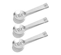 Cabilock 3 Pièces Pince à Sachets Acier Inoxydable Pince Multifonction pour Sucre et Glaçons Porte Sachet Ergonomique avec Lettres Décoratives pour Usage Cuisine
