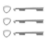 Cabilock 3 Pièces Pince de Réparation pour Queues de Billard Polisseur de Pointe de Queue Aluminium Argenté Fixation et Réglage des Embouts de Billard Snooker Entretien