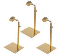 Cabilock 3 Pièces Porte-sacs en acier inoxydable support de sac de table support de support de sac présentoir de sacs cintre de sac support de bourse supérieur de table porte-monnaie Doré