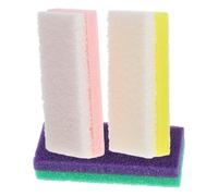 Cabilock 3 Pièces Râpe à Pieds Double Face en Pu pour Pédicure, Éliminateur de Callosités, Soin Doux pour Peau Sensible, Maison Couleur Aléatoire