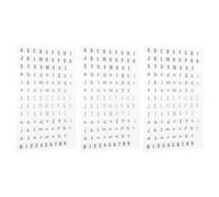 Cabilock 3 Pièces Silicone Tampons Transparents et Chiffres Alphabet pour | Création D’agendas et Scrapbooking, Usage Réutilisable, Personnalisation Créative, pour Tous Âges