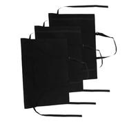 Cabilock 3 Pièces Tablier de Travail Noir Imperméable et Huile avec Double Poche Réglable pour Cuisine Jardinage et Service Lot