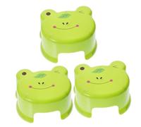 Cabilock 3 Pièces Tabouret en Plastique De Dessin Animé Chaise Pot De Toilette Tabouret pour Enfants De Dessin Animé Tabouret De Tabourets Petits Tabouret Rond Repose-Pieds Green
