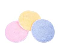 Cabilock 3 pièces Tampons Démaquillants Ronds Lavables Doux et Réutilisables Petits Coussinets Visage Confortables pour Nettoyage et Maquillage