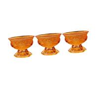 Cabilock 3 Pièces Tasse D'eau Bol D'offrande D'eau Bouddhiste Sainte Tasse Bouddhiste Coupe D'offrande D'eau Bol D'offrande Coupe D'offrande Bouddhiste Un Verre Délicat Tibet