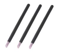 Cabilock 3 Pièces Tête de broyage de Quartz Dissolvant de saleté pour Les Ongles Stylo d'art d'ongle Outil d'insertion d'ongle dissolvant de Peau Morte dissolvant d'ongle Plastique Black