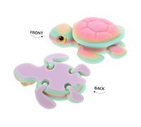 Cabilock 3 Pièces Turtle Decor Printed Glow in The Dark Figurines with Movable Joints for Aquarium Landscape Flexible Positioning and Realistic Detailing