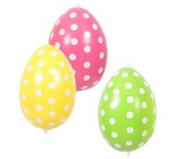 Cabilock 3 pièces Œufs de Pâques Gonflables Décorations Colorées pour Jardin Fête de Pâques Extérieur Garçon Fille