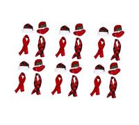 Cabilock 30 Ensembles Ensemble De Bouteilles De Vin Décor De Boisson Chapeau De Bouteille Anti-poussière Chapeaux Adorable Chapeau De Bouteille Visière De Noël Rechargeable Bonnet Flanelle