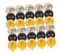 Cabilock 30 Pièces Ballons Anniversaire Latex Ballons Décoratifs Imprimé Happy Birthday Accessoires pour Événements Festifs