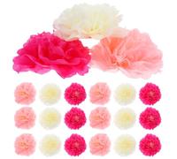 Cabilock 30 Pièces Boules de Fleurs en Papier 6 Pouces, Décoratives, pour | Papier Délicat, Finition Soignée, Ambiance Festive, Usage Diy, Vitrines, Anniversaires, Carnaval, Nouvel An