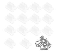 Cabilock 30 pièces Clips de Fixation pour Ruban LED Lot de Supports pour Montage Intérieur et Extérieur Pinces Stables et Faciles à Installer pour Bandes Lumineuses LED