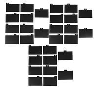 Cabilock 30 pièces Diviseurs de Cartes Index Noirs PP pour Organisation Bureau Maison Intercalaires Légers et Compacts Classement Documents Recettes et Fiches Étude