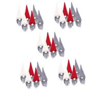 Cabilock 30 Pièces Ensemble De Bouteille De Vin De Chapeau De Noël Nain en Peluche Manchon De Bouteille De GNOME De Noël Support De Vaisselle De Noël Accessoires De Chapeau Tissu Non