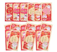 Cabilock 30 Pièces Enveloppe Rouge Li Shi Feng Serpent Cartoon, Papier | Grosse Capacité, Style Mignon et Élégant, Couleur Rouge Vive, Ambiance Festive, Usage Annuel