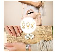 Cabilock 30 pièces Lot de Mousquetons Pivotants Dorés Métal avec Anneaux Porte-clés Fermoirs Homard pour Bijoux DIY et Accessoires de Bricolage