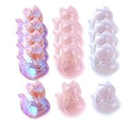 Cabilock 30 pièces Lot de Pendentifs Renard Verre Cristal DIY Breloques pour Bijoux Collier Boucle Oreille Bracelet Décoration Suspendue