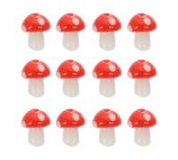 Cabilock 30 Pièces Pendentif Champignon Rouge en Glaçure Colorée | Léger et Portable, Robuste, pour Collier et Bracelet Créatif