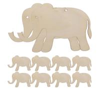 Cabilock 30 Pièces Rondelles de Bois Brut D'éléphant avec Trous, Étiquettes Vierges pour Bricolage, Décoration Mariage et Emballages Présents, Accessoires Artisanat Bois Non Finition