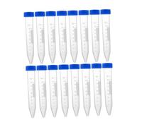 Cabilock 30 pièces Tubes à Essai Plastique Transparent avec Bouchons à Vis Étanches pour Laboratoire Collecte et Analyse
