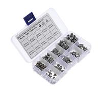 Cabilock 300Pièces Vis de Acier Inoxydable avec Tête Kit de Vis sans Tête Résistance Corrosion pour Applications Intérieures et Extérieures