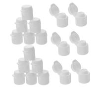Cabilock 30pièces Bouchons à Visser pour Dentifrices Plastique Couvercles à Rabat Lot de Système Auto-obturant Pratique Et Fonctionnel