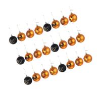 Cabilock 36 Pièces Décorations Halloween à Suspendre Boules Légères Plastique Peintes Main pour Arbre Centre de Table et Accessoires Photo Intérieur et Extérieur