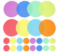 Cabilock 36 pièces Stickers Sol Nylon Résistants pour Éducation et Jeux Garçon Fille Marqueurs de Position Colorés pour Salle de Classe Maternelle et Activités Tapis Lavable